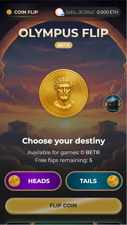 Olympus Flip mobile mockup 1